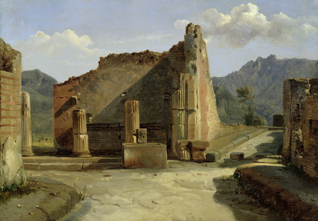 Pompei fóruma (olaj, vászon) alkotó: Achille Etna Michallon