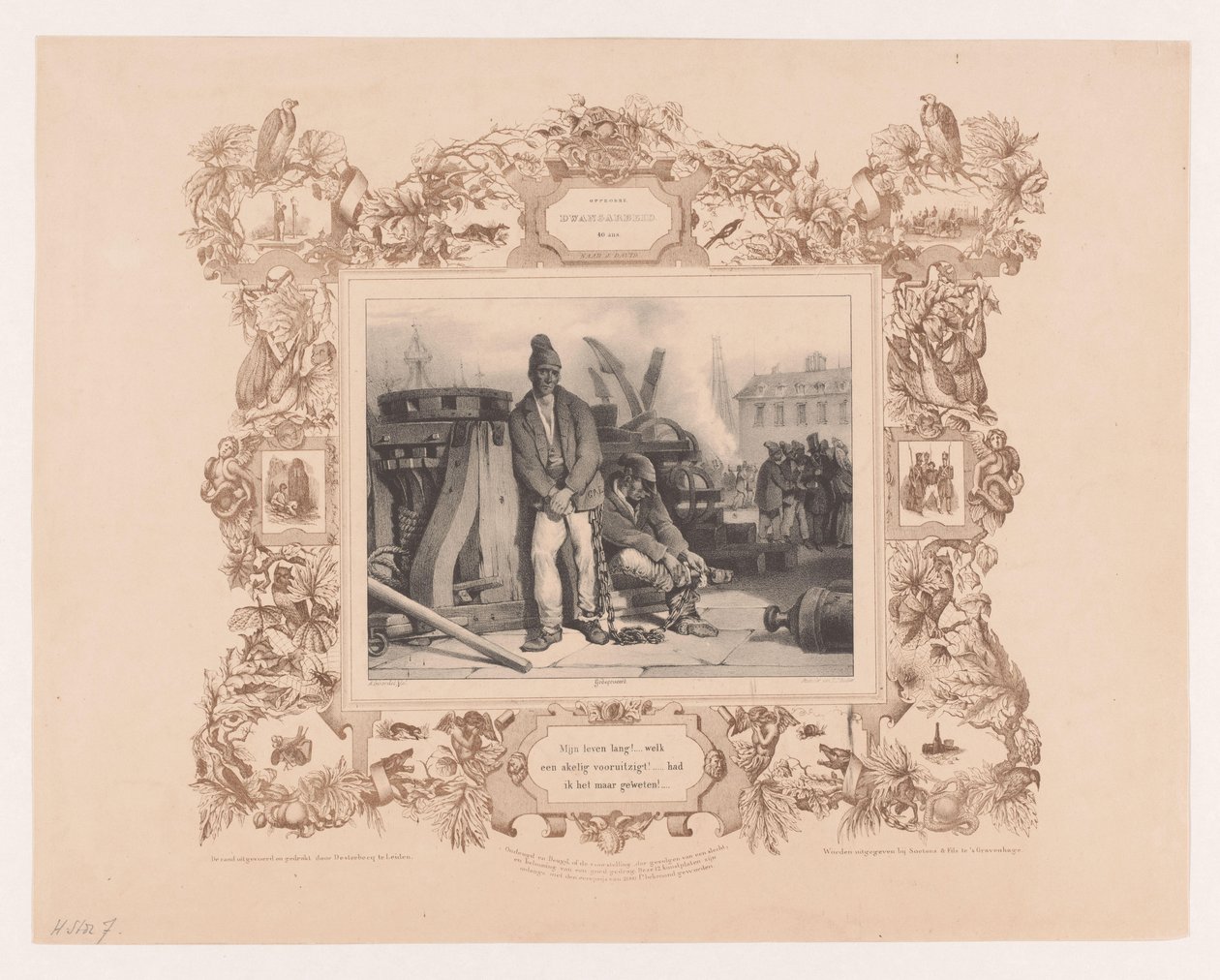 Opprobre / Dwangarbeid / 40 év (cím a tárgyon) alkotó: Achille Girardot