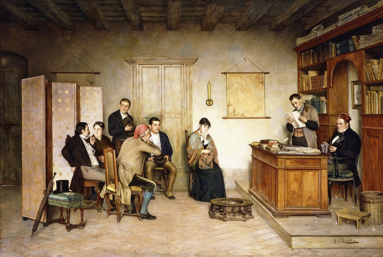 Az akarat felolvasása alkotó: Achille Glisenti