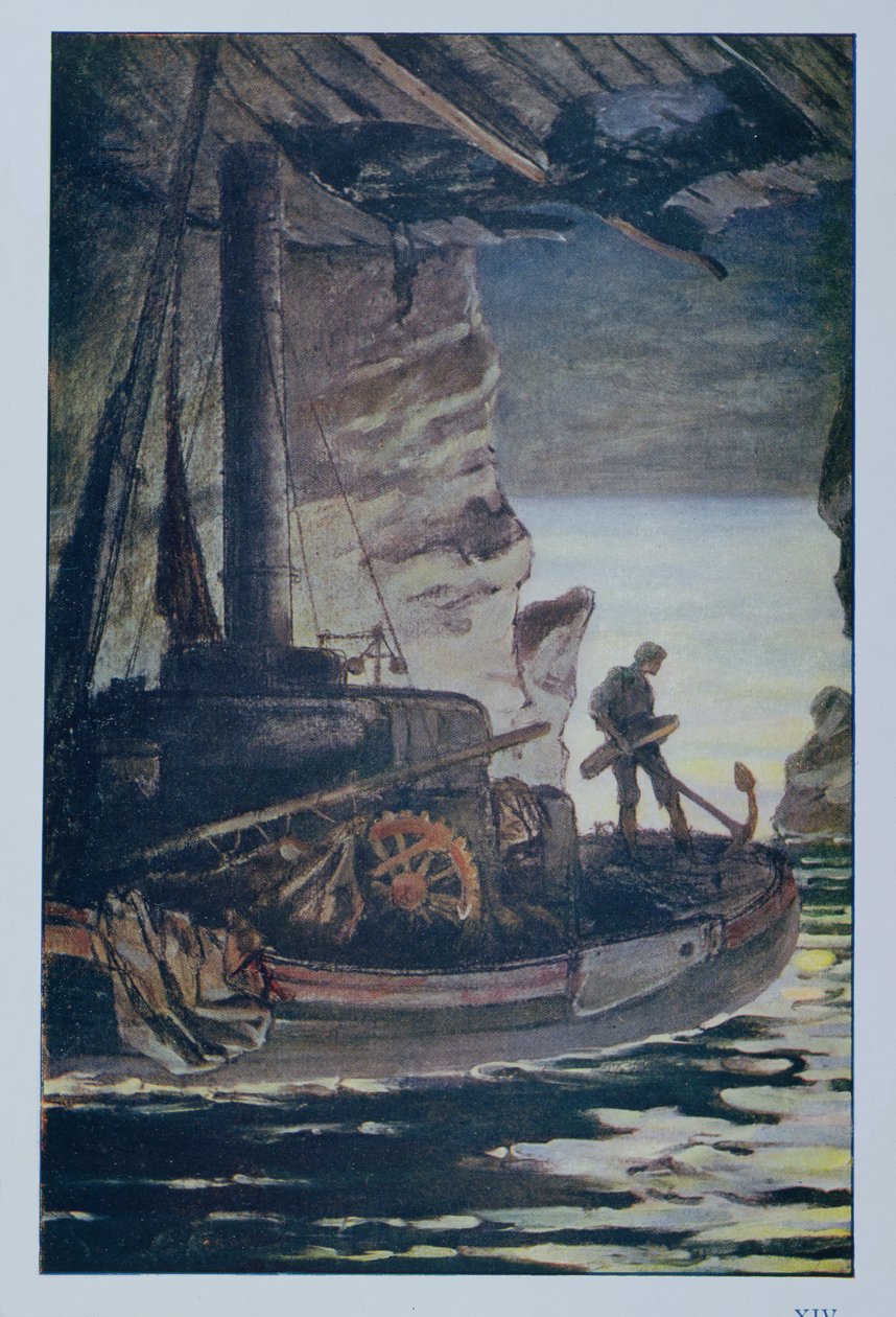 Illusztráció: Victor Hugo (1802-85) A tenger munkásaiból, 1923 alkotó: Achille Granchi Taylor