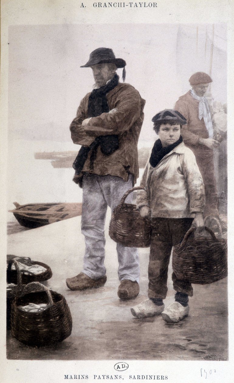 Granchi-Taylor szardíniai paraszt tengerészei alkotó: Achille Granchi Taylor