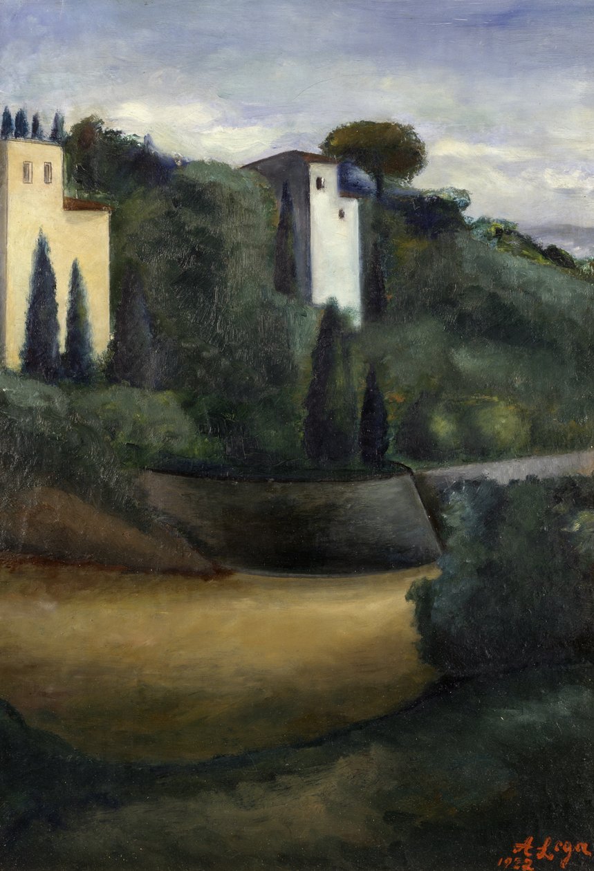 Villák Fiesole-ban alkotó: Achille Lega