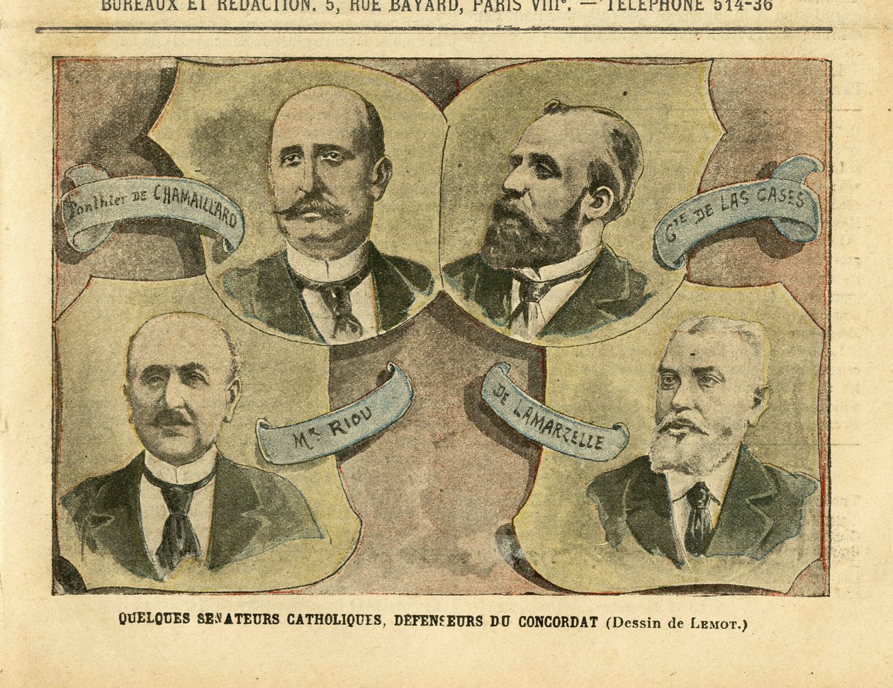 Achille Lemot (1846-1909) illusztrációja a Le Pelerinben alkotó: Achille Lemot