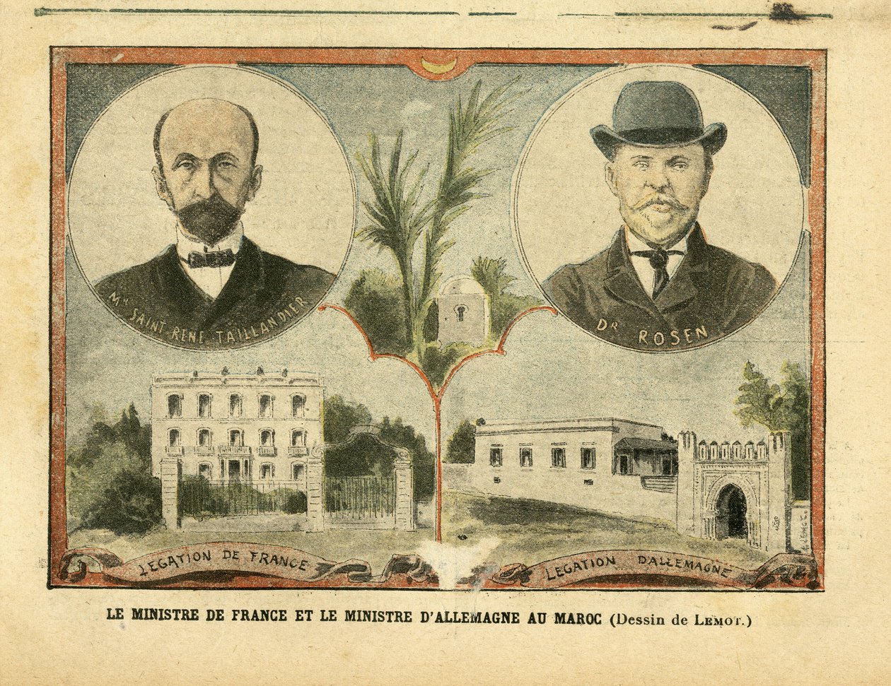 Achille Lemot (1846-1909) illusztrációja a Le Pelerinben alkotó: Achille Lemot