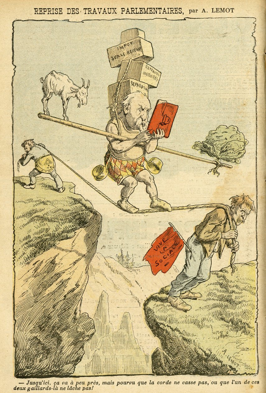 Achille Lemot (1846-1909) illusztrációja a Le Pelerinben alkotó: Achille Lemot