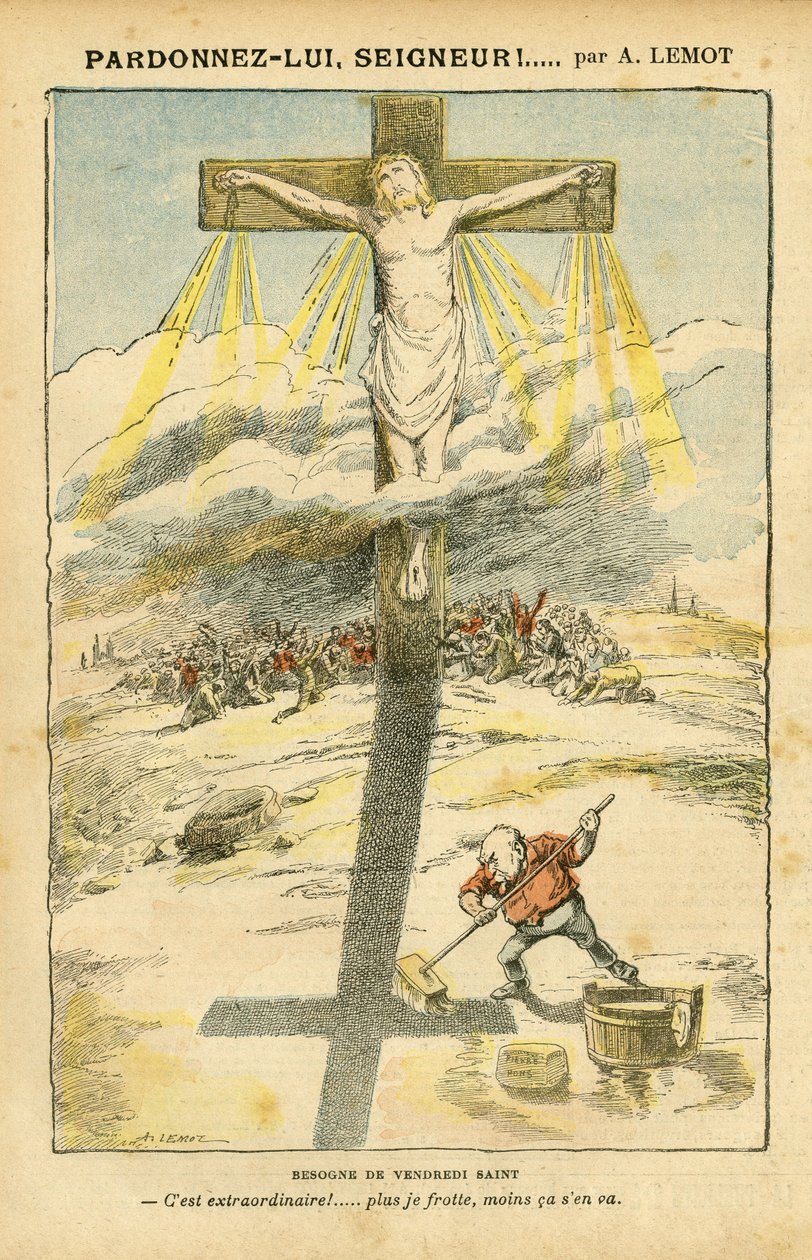 Achille Lemot (1846-1909) illusztrációja a Le Pelerinben alkotó: Achille Lemot