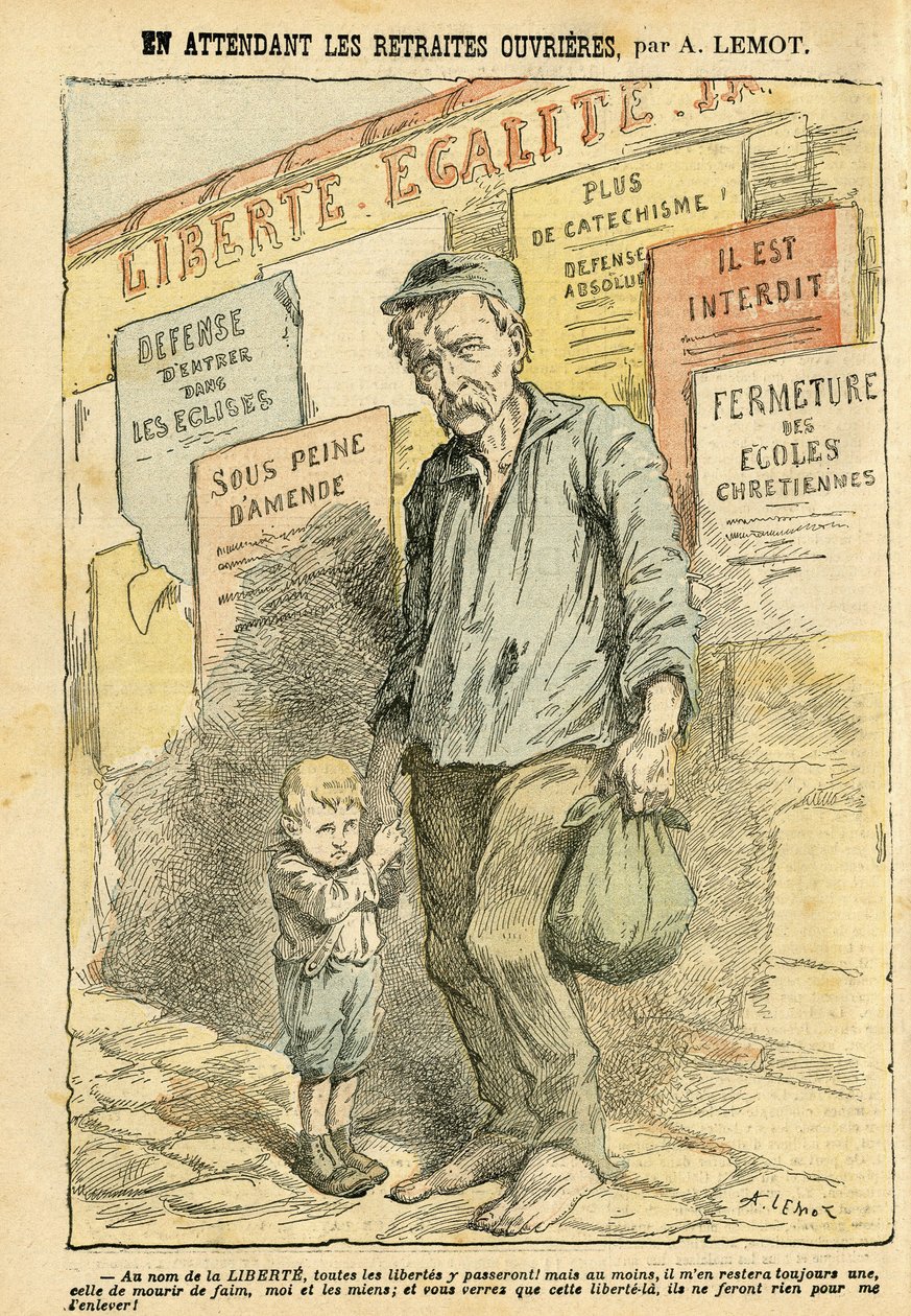 Achille Lemot (1846-1909) illusztrációja a Le Pelerinben alkotó: Achille Lemot