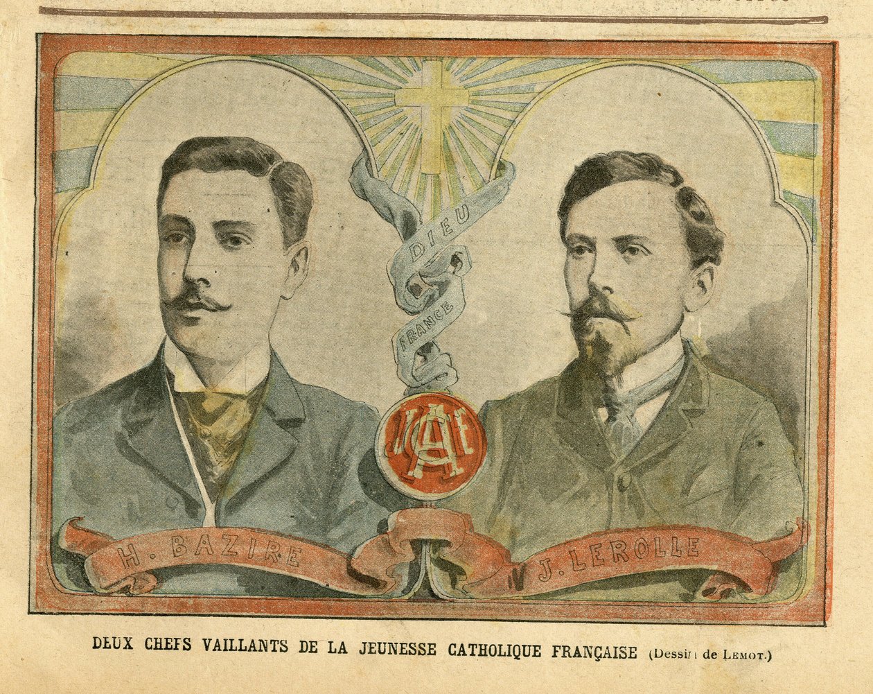Achille Lemot (1846-1909) illusztrációja a Le Pelerinben alkotó: Achille Lemot