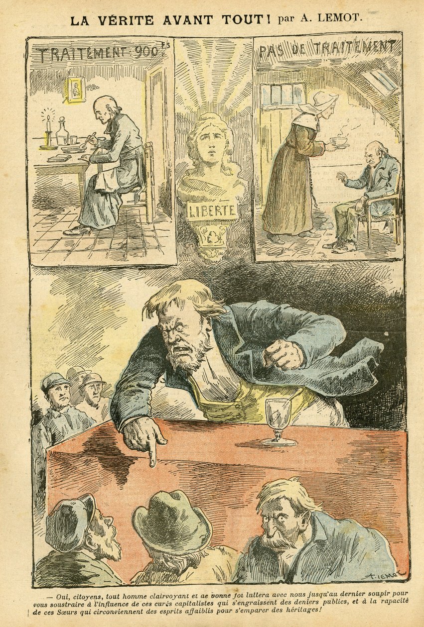 Achille Lemot (1846-1909) illusztrációja a Le Pelerinben alkotó: Achille Lemot