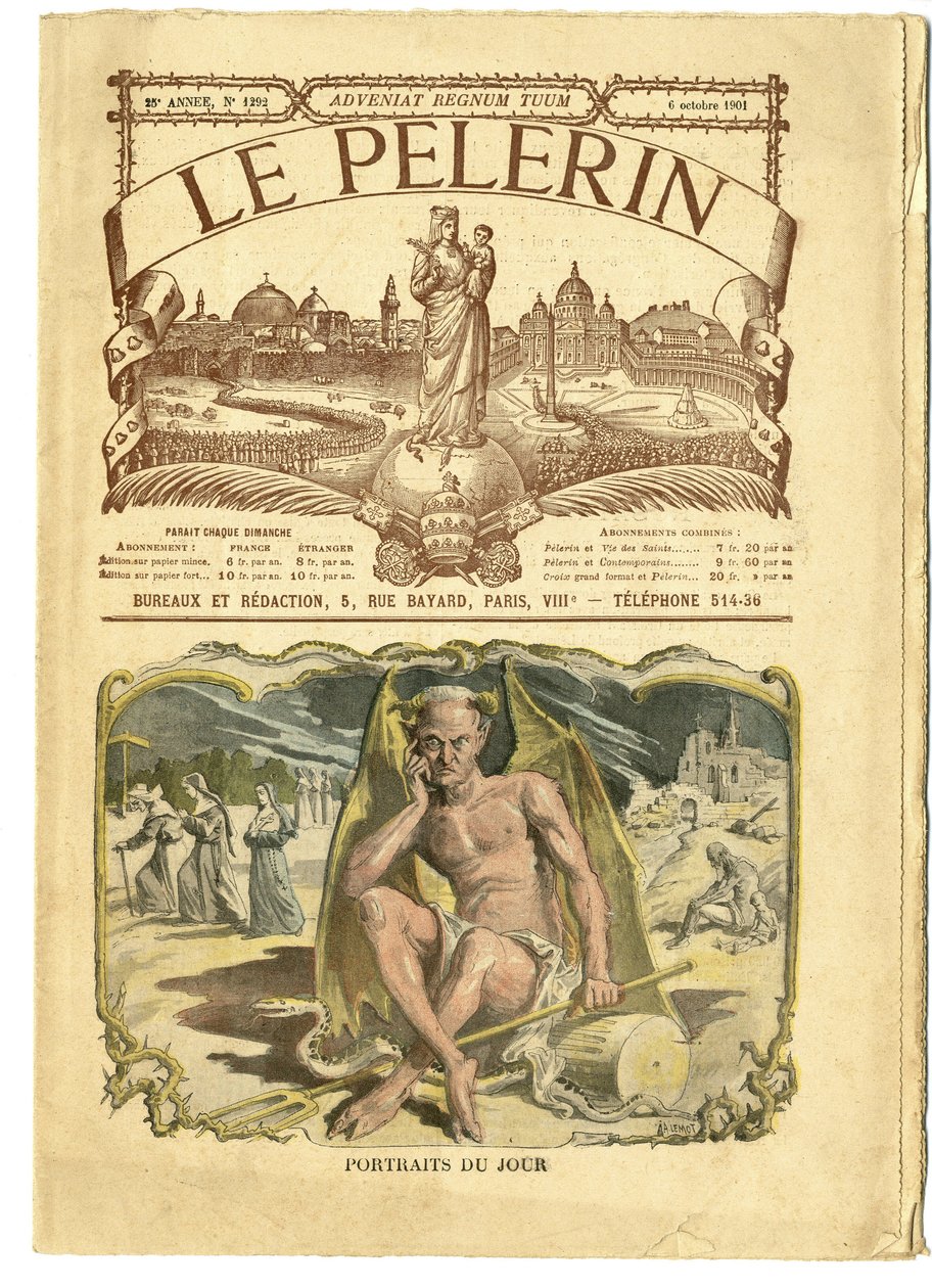 Achille Lemot (1846-1909) illusztrációja a Le Pelerinben alkotó: Achille Lemot