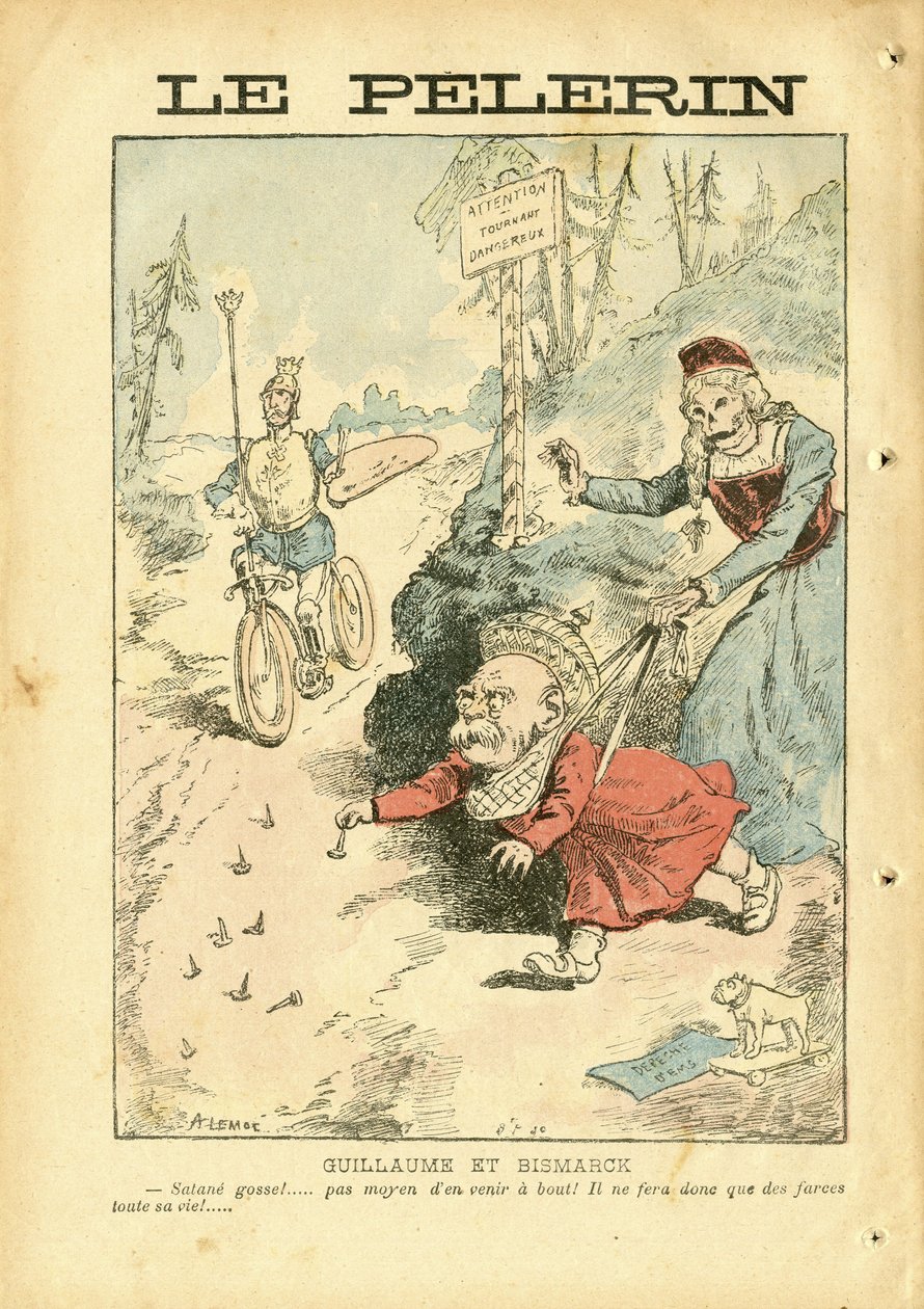 Achille Lemot (1846-1909) illusztrációja a Le Pelerinben alkotó: Achille Lemot
