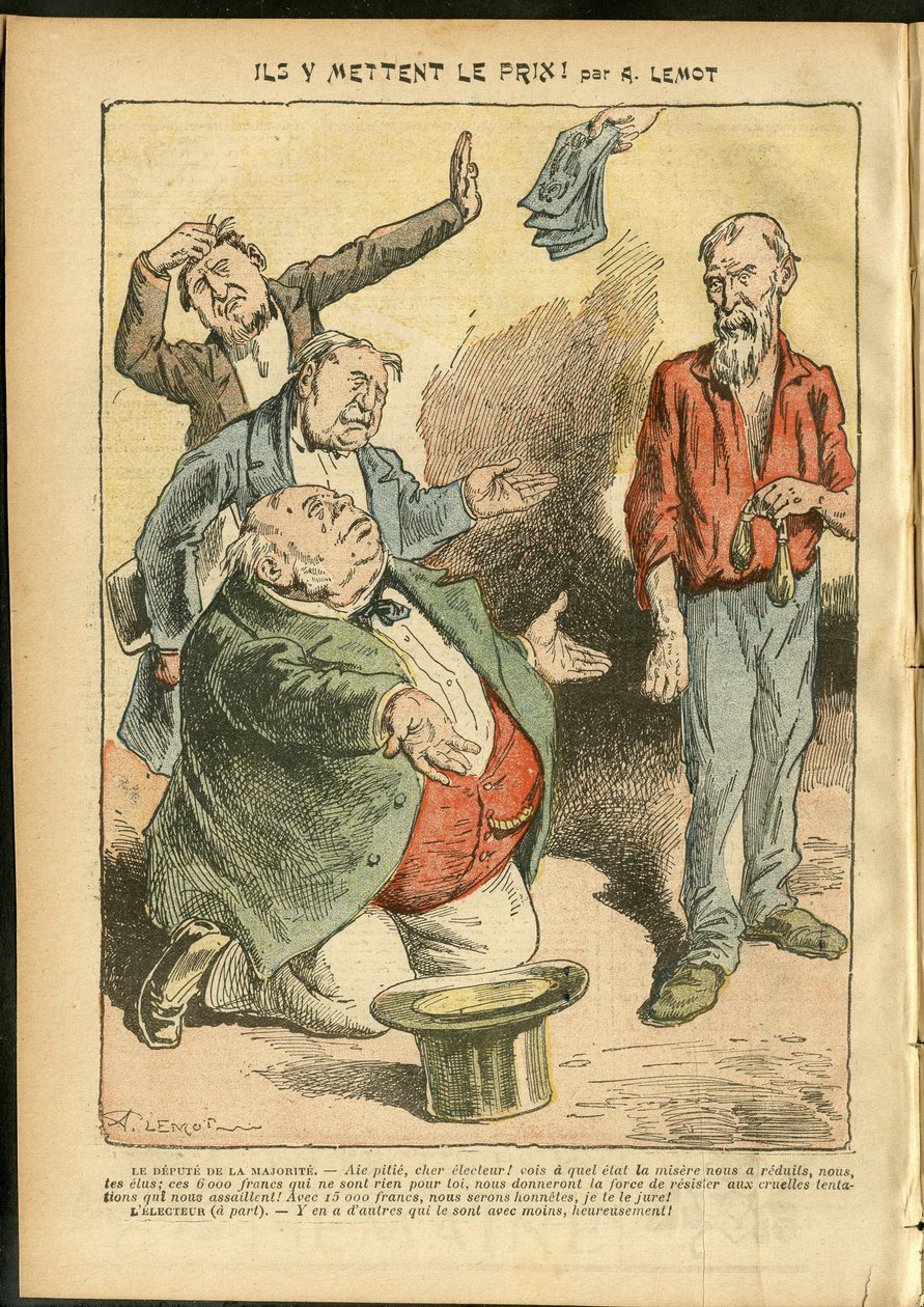 Achille Lemot (1846-1909) illusztrációja a Le Pelerinben alkotó: Achille Lemot