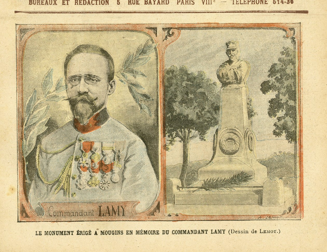 Achille Lemot (1846-1909) illusztrációja a Le Pelerinben alkotó: Achille Lemot