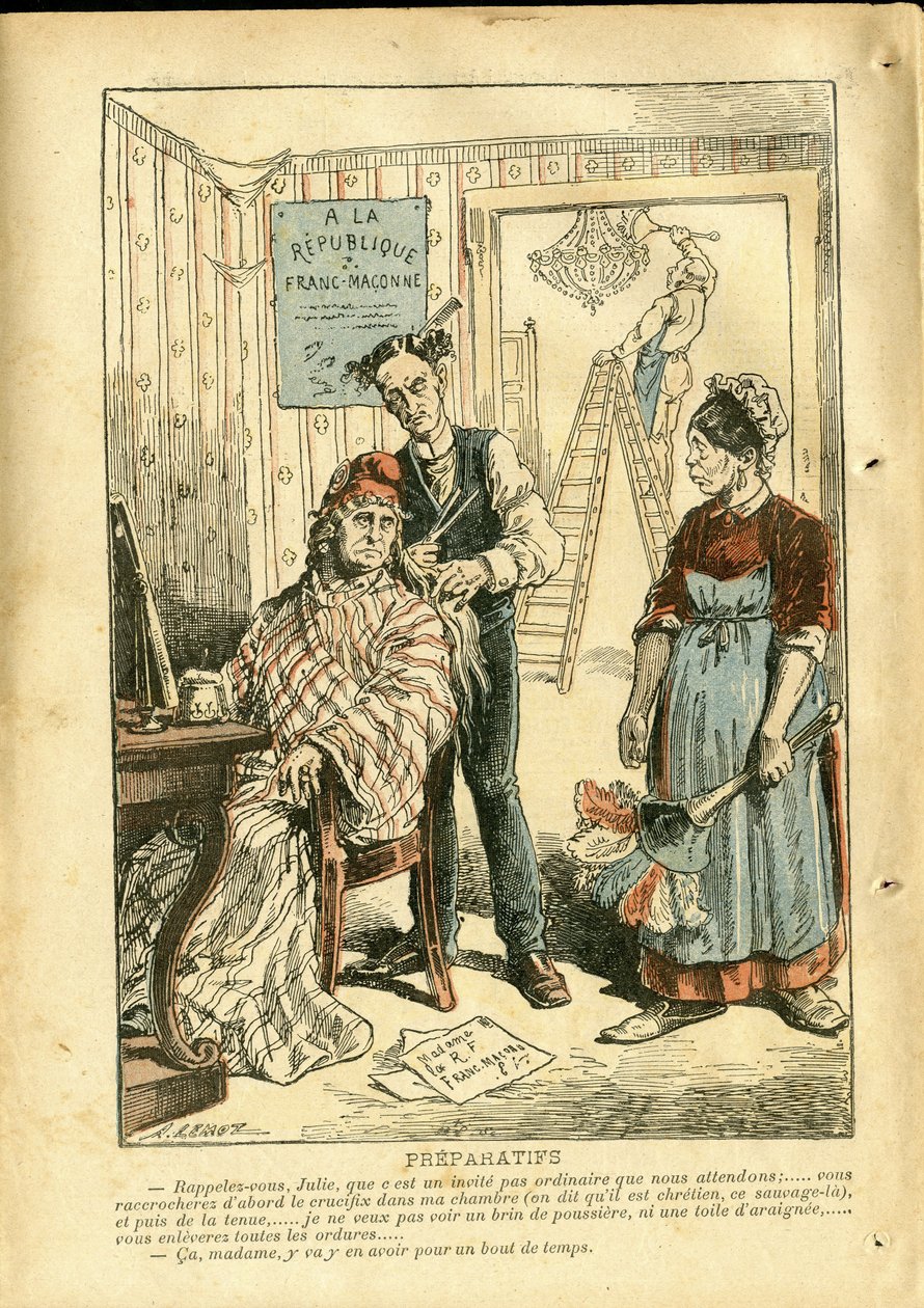 Achille Lemot (1846-1909) illusztrációja a Le Pelerinben alkotó: Achille Lemot