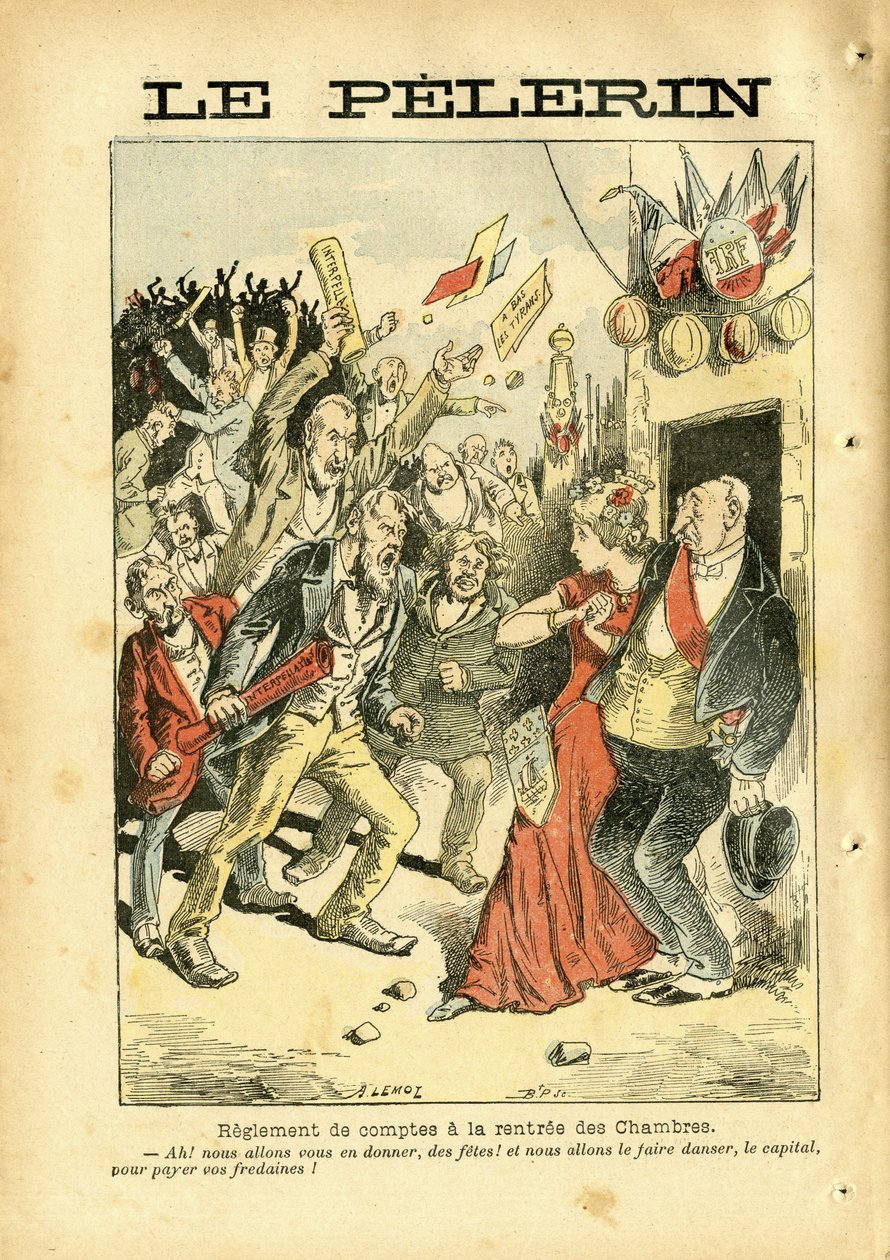 Achille Lemot (1846-1909) illusztrációja a Le Pelerinben alkotó: Achille Lemot
