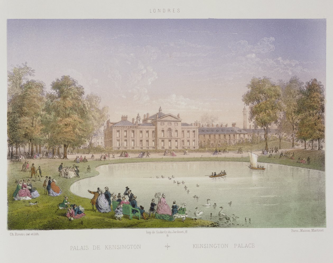 Kensington-palota, 1862 körül alkotó: Achille Louis Martinet