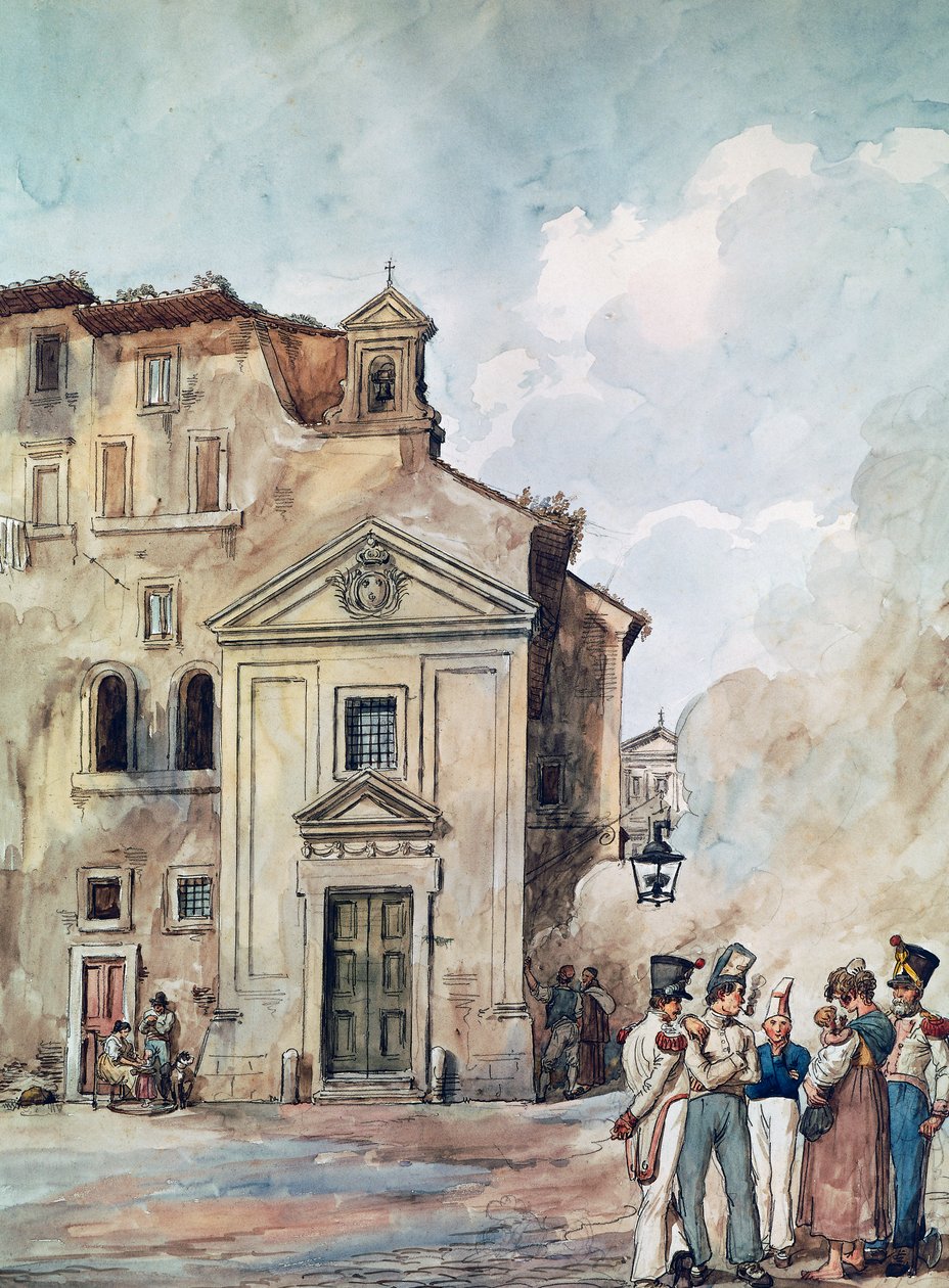 Négy Nemzet temploma Rómában, Achille Pinelli (1809-1841), Olaszország alkotó: Achille Pinelli