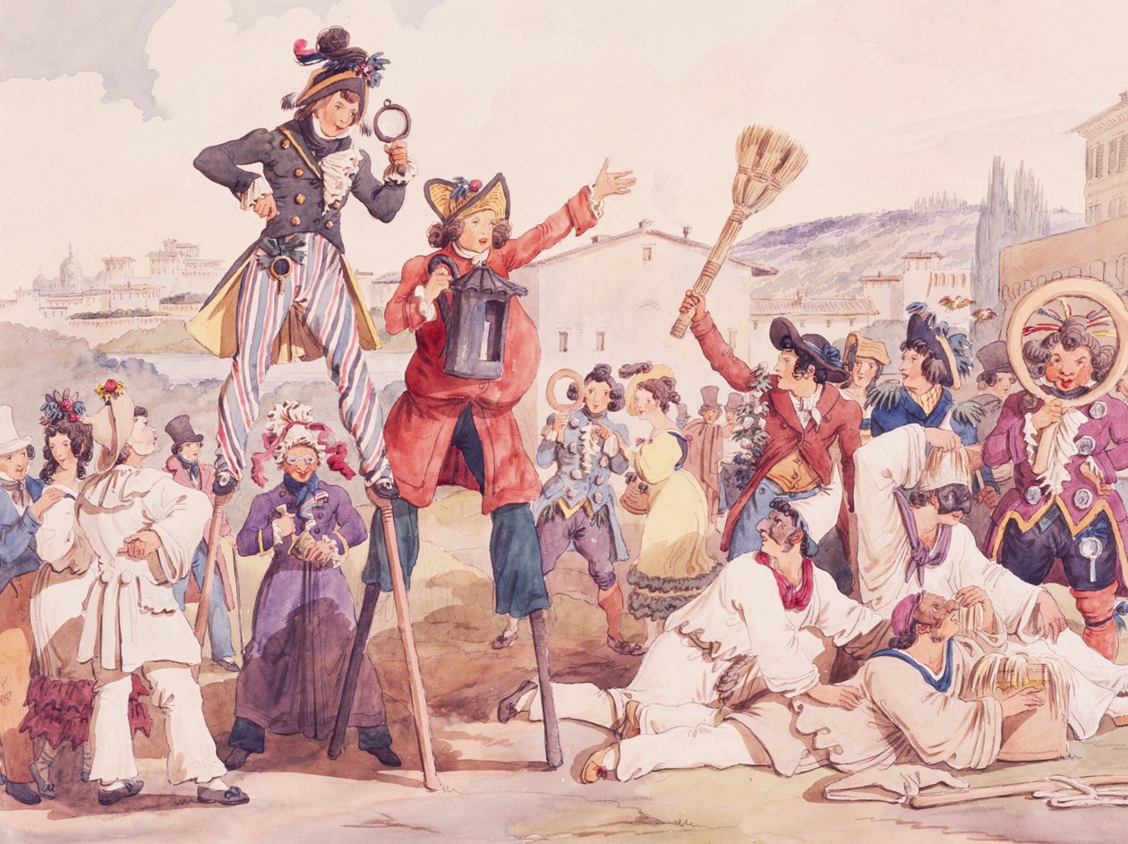 Római maszkok, Achille Pinelli (1809-1841) alkotó: Achille Pinelli