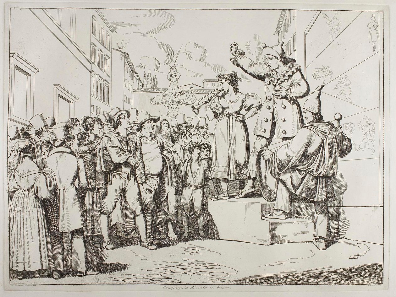A tánctársulat előadása alkotó: Achille Pinelli