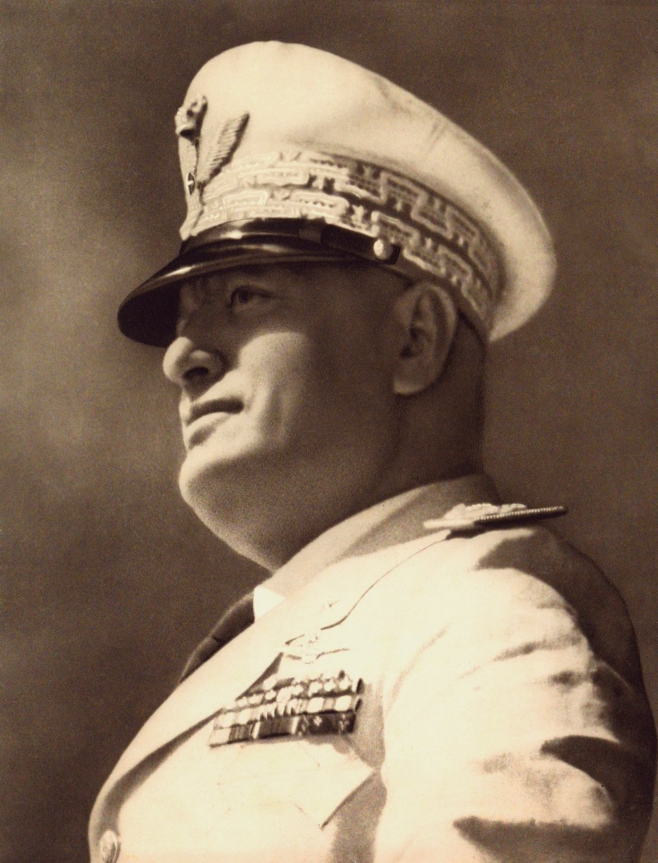 Benito Mussolini (f/w fotó) alkotó: Achille Villani