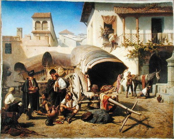 Posada San Rafael, Cordoba, 1861 körül alkotó: Achille Zo