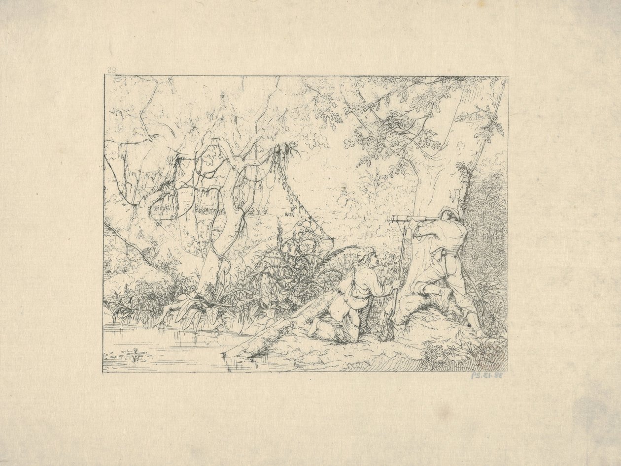 Vicksburg-csatorna a Konföderációs háborús rézkarcokból, 1861-63. alkotó: Adalbert John Volck