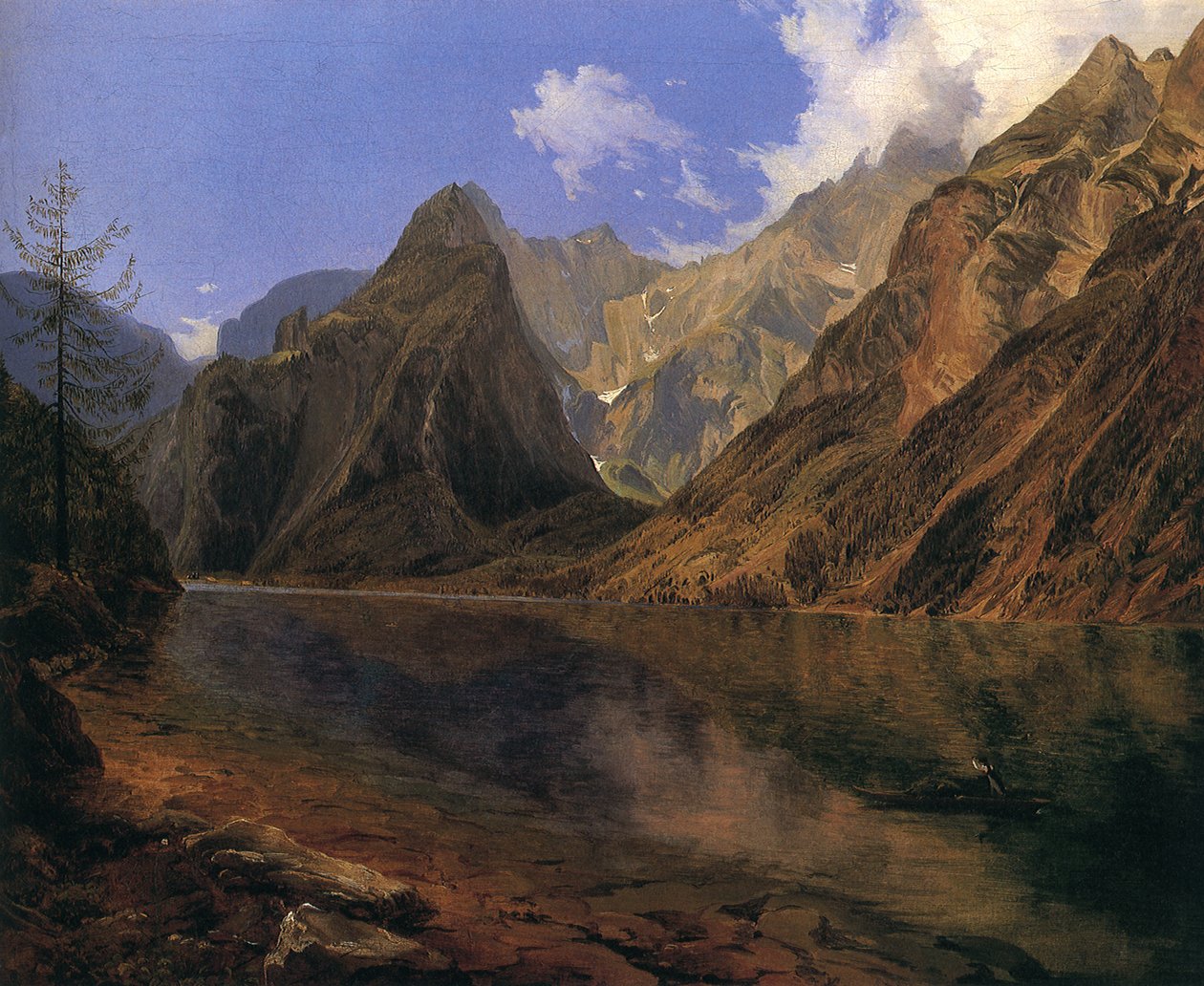 Konigssee és a Watzmann alkotó: Adalbert Stifter