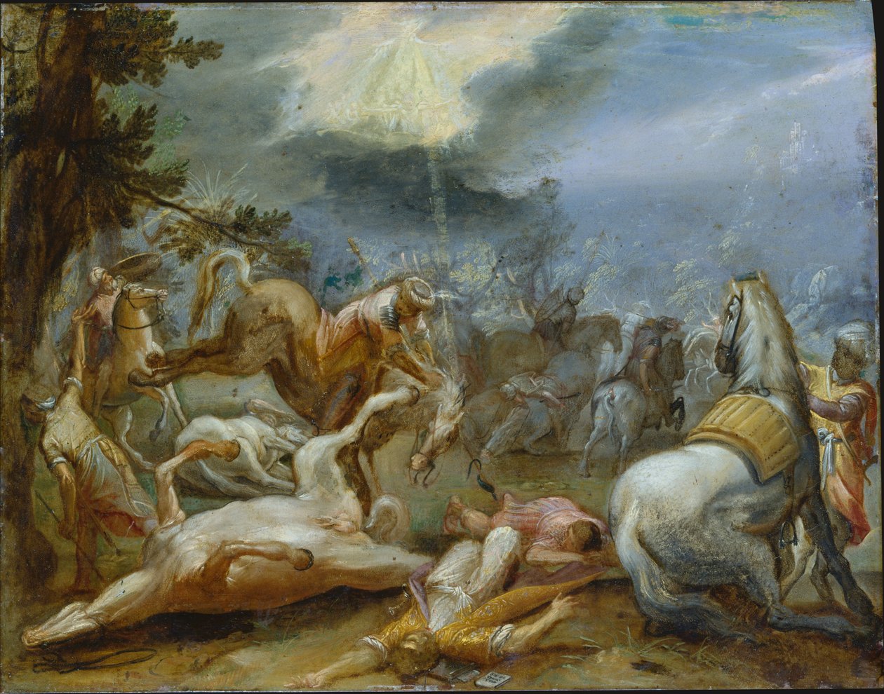 Szent Pál megtérése alkotó: Adam Elsheimer