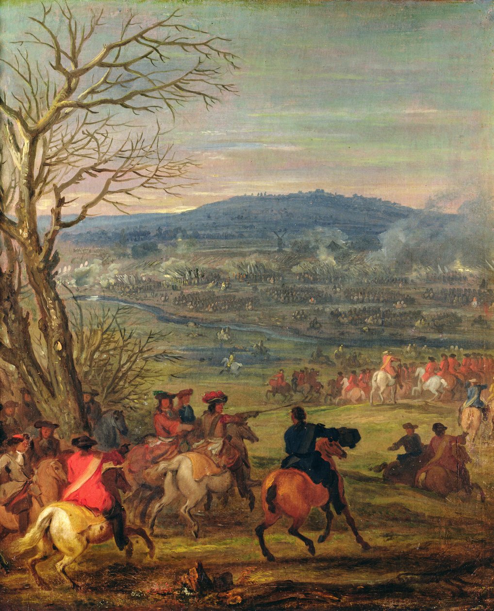 XIV. Lajos (1638-1715) a Cassel-hegy melletti csatában, 1677. április 11., 1678 körül alkotó: Adam Frans van der Meulen