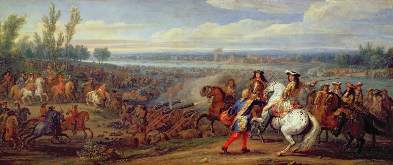 A Rajnán való átkelés, 1672. június 12 alkotó: Adam Frans van der Meulen