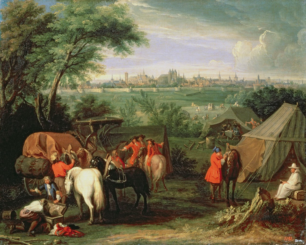 XIV. Lajos Tournai ostroma alkotó: Adam Frans van der Meulen