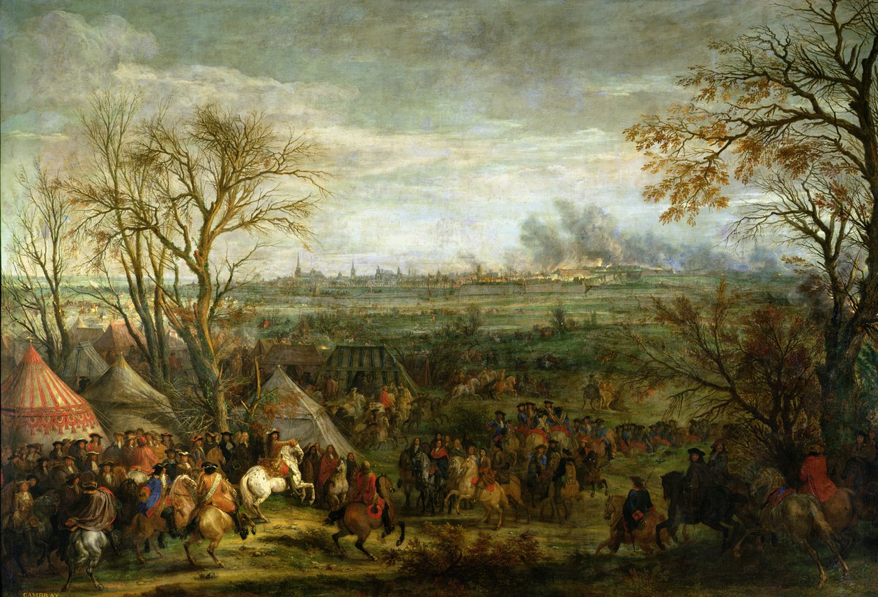 XIV. Lajos (1638-1715) Cambrai elfoglalása 1677-ben, a 17. század végén alkotó: Adam Frans van der Meulen