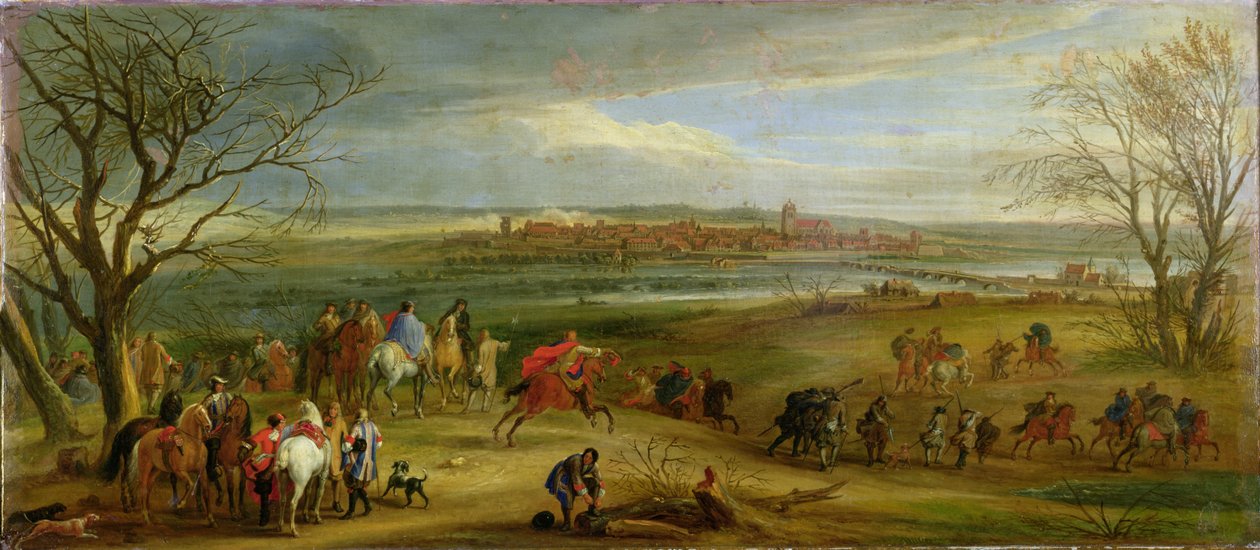 Dole ostromának képe, 1668. február 14., 1668 után alkotó: Adam Frans van der Meulen
