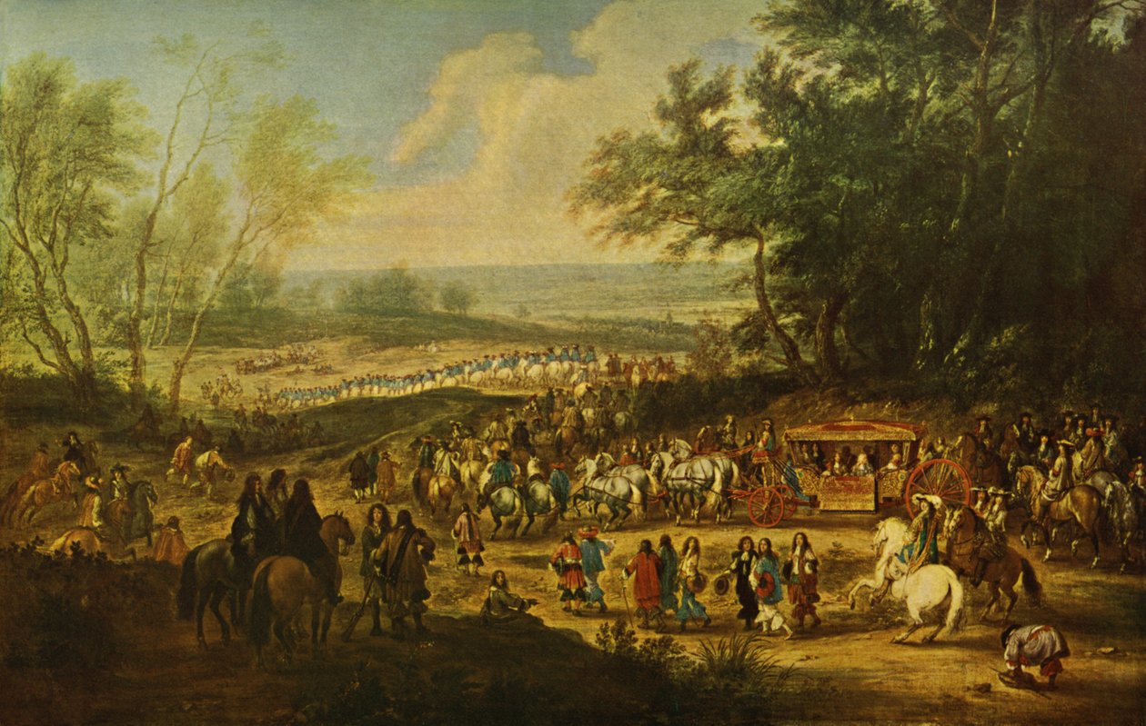 XiV. Lajos király alkotó: Adam Frans van der Meulen
