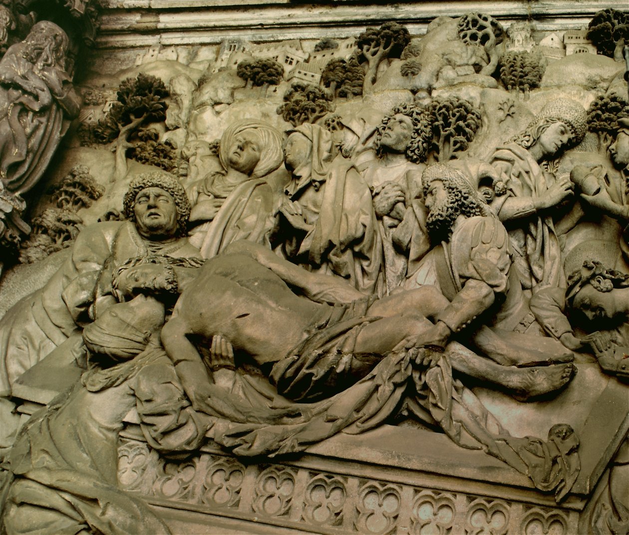 Krisztus síremléke, a Schreyer-emlékmű részlete, 1490 körül alkotó: Adam Kraft
