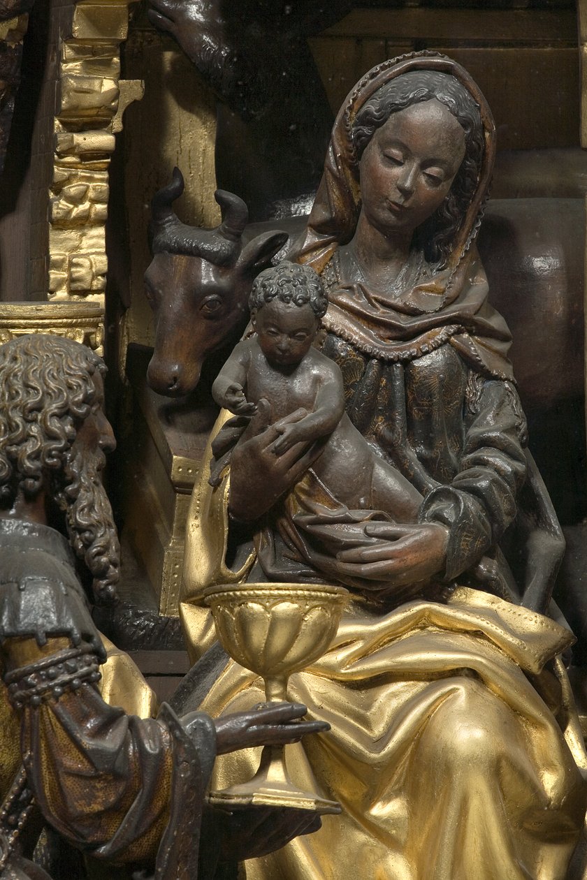 A mágusok imádása, részlet alkotó: Adam (school of) Kraft