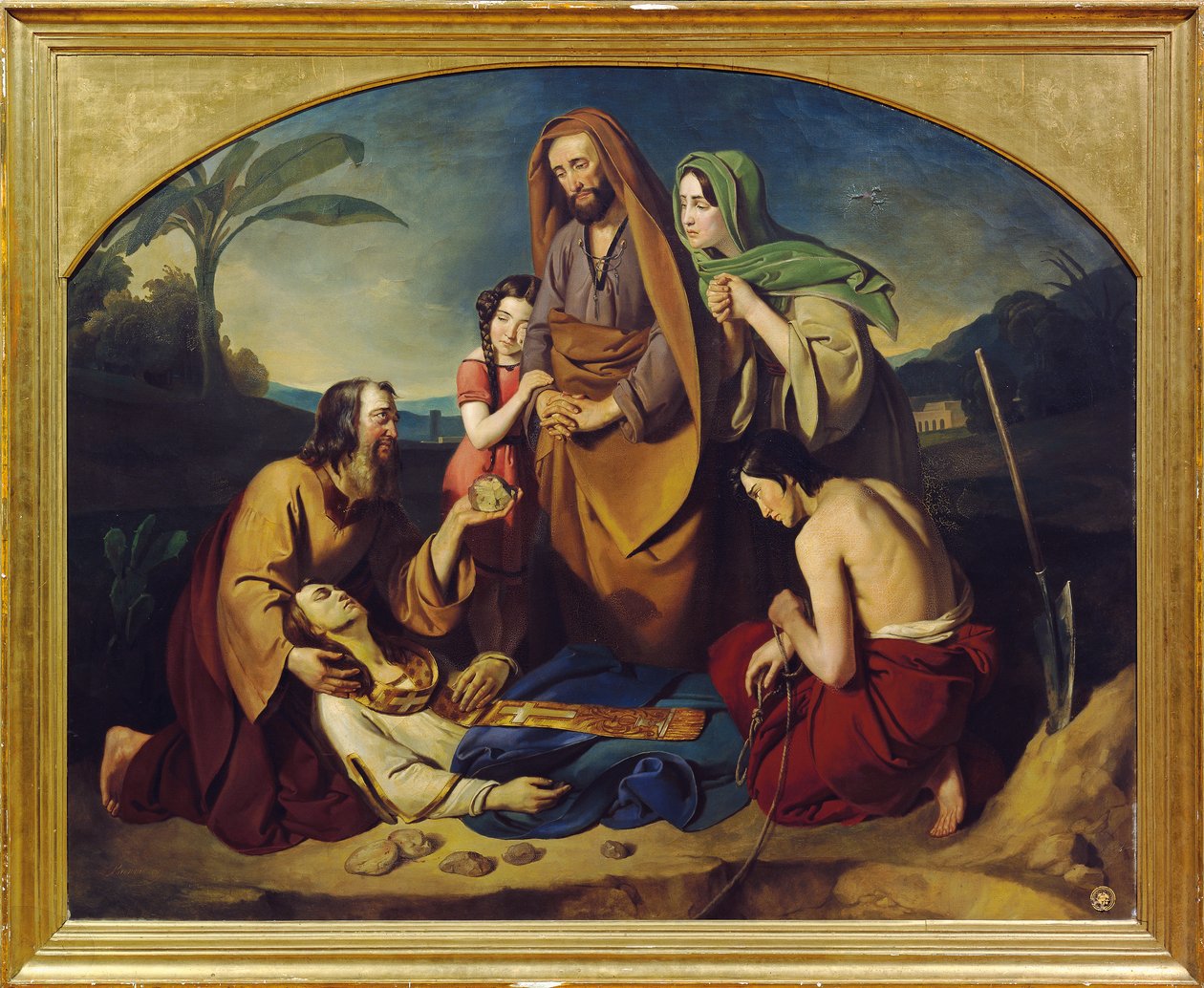 Szent István temetése alkotó: Adam Brenner