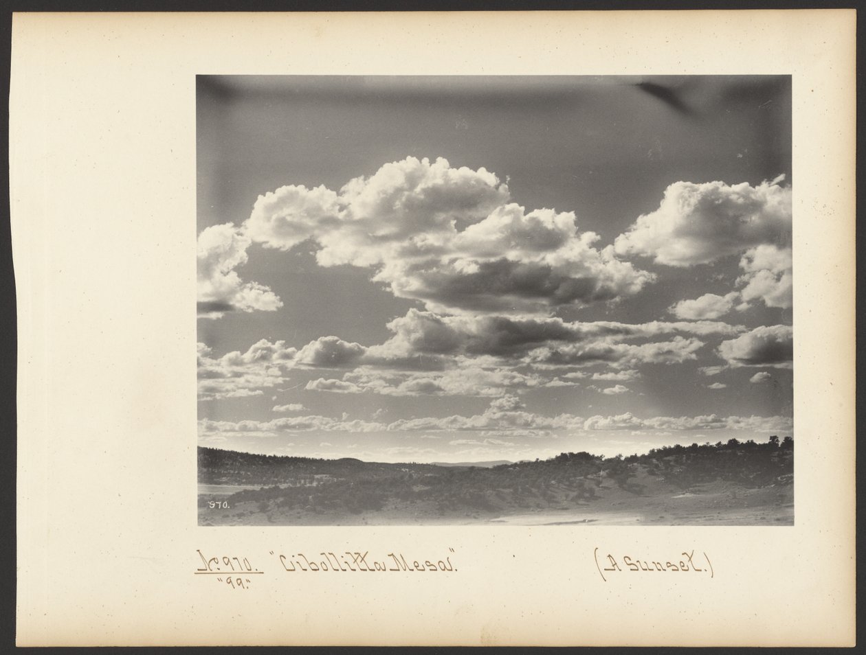 Cibollitta Mesa. (Naplemente.) alkotó: Adam Clark “A. C.” Vroman