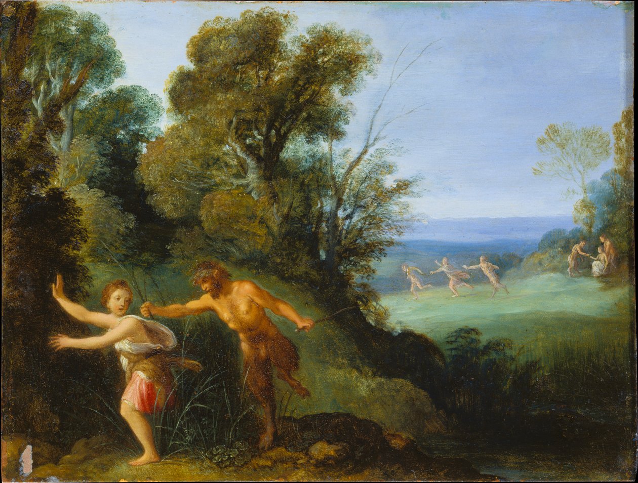 Pan és Szirinksz alkotó: Adam Elsheimer
