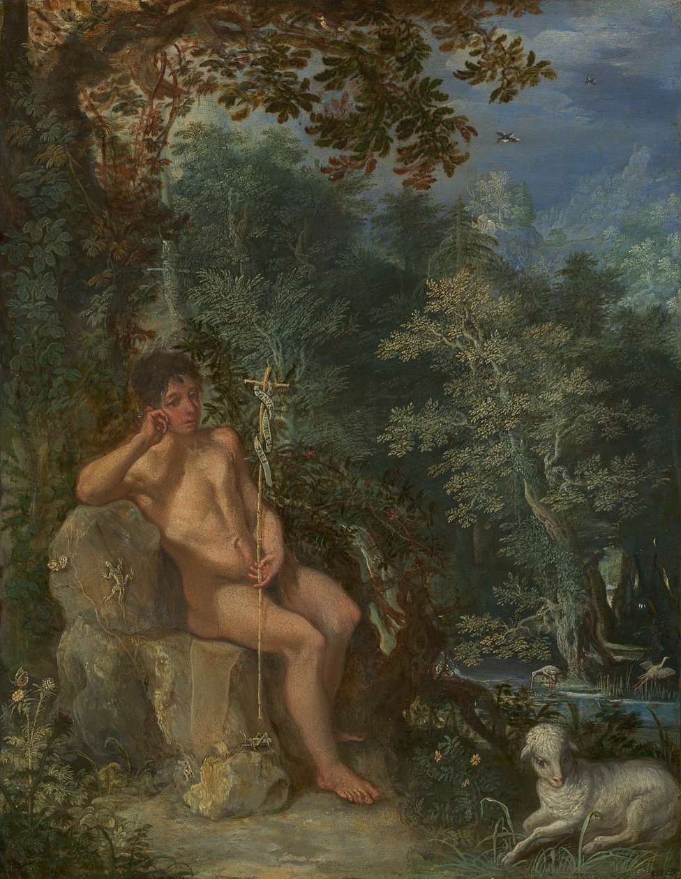 Keresztelő Szent János a pusztában, c. 160203. alkotó: Adam Elsheimer