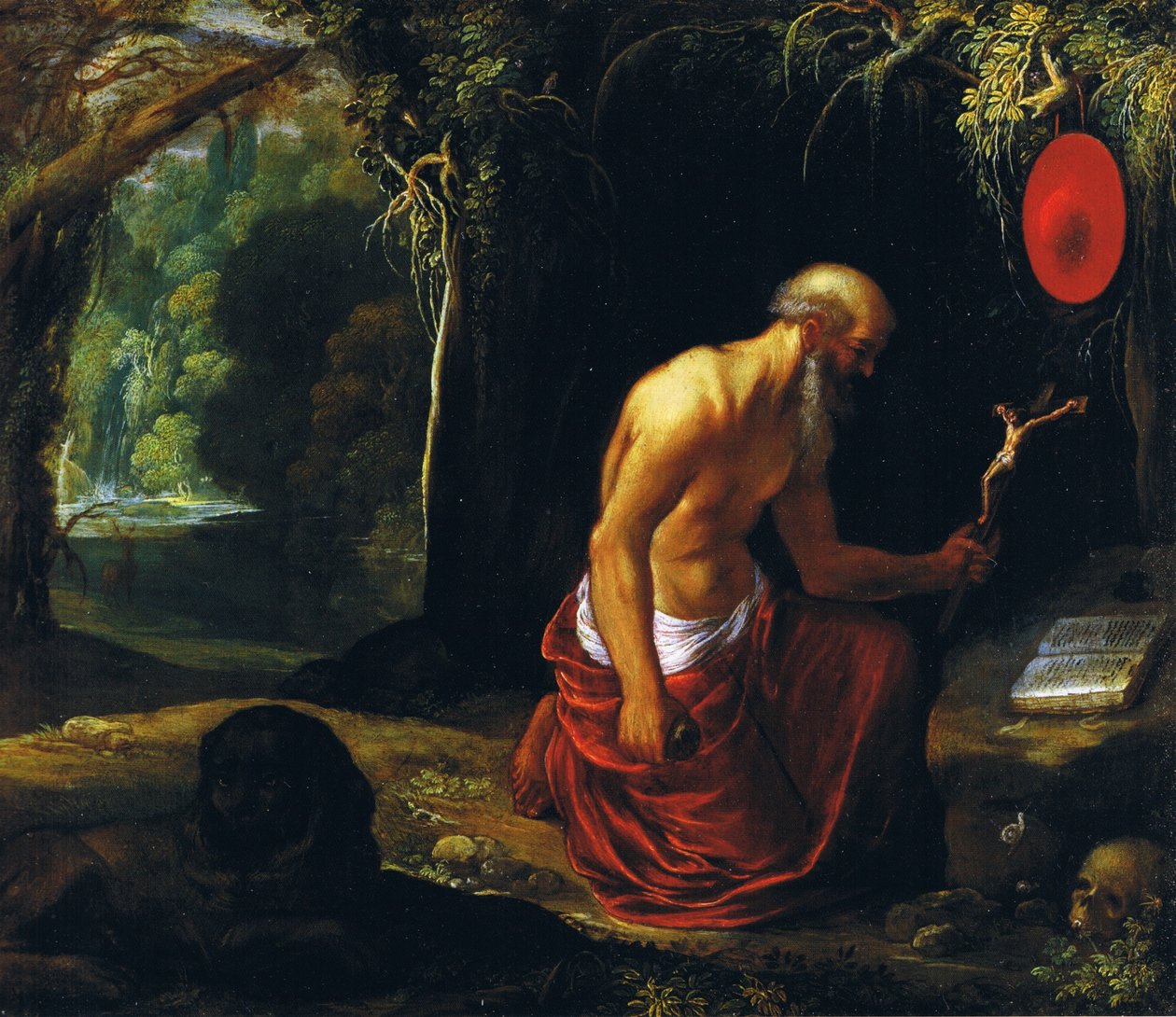 Szent Jeromos a pusztában alkotó: Adam Elsheimer