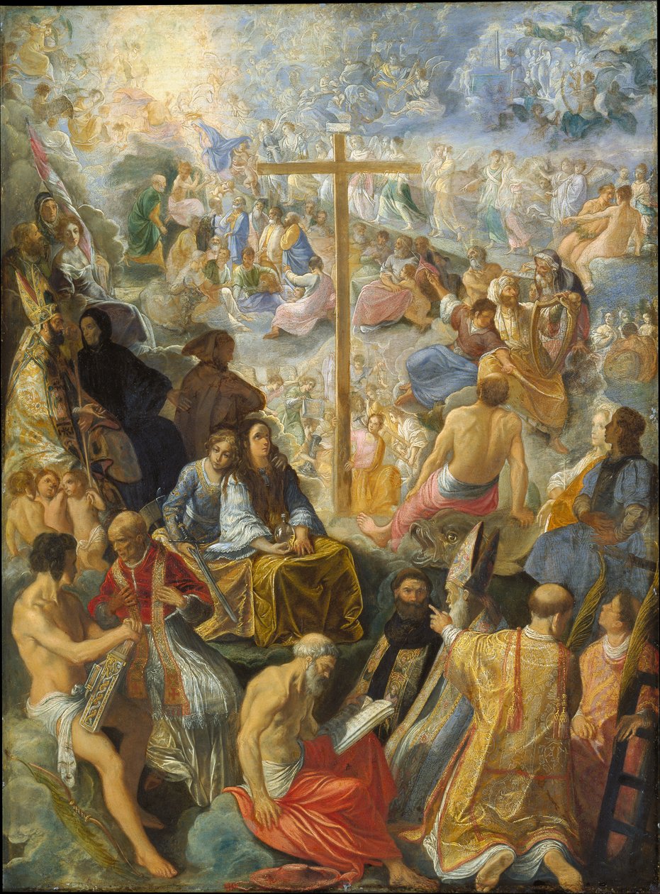 A frankfurti oltárkép: Az Igaz Kereszt felmagasztalása alkotó: Adam Elsheimer