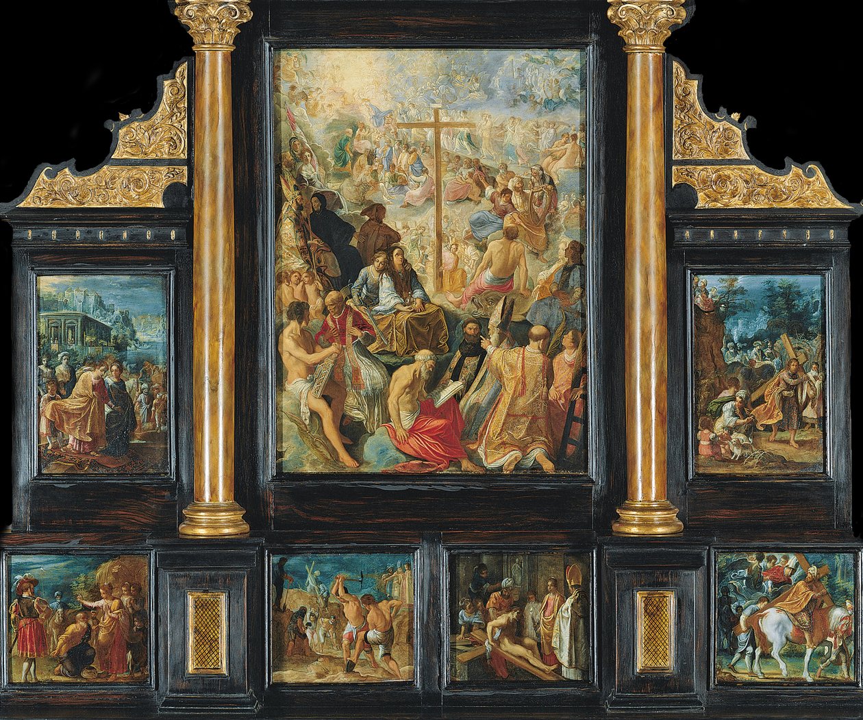 Az igazi kereszt felmagasztalásának frankfurti oltárképe alkotó: Adam Elsheimer
