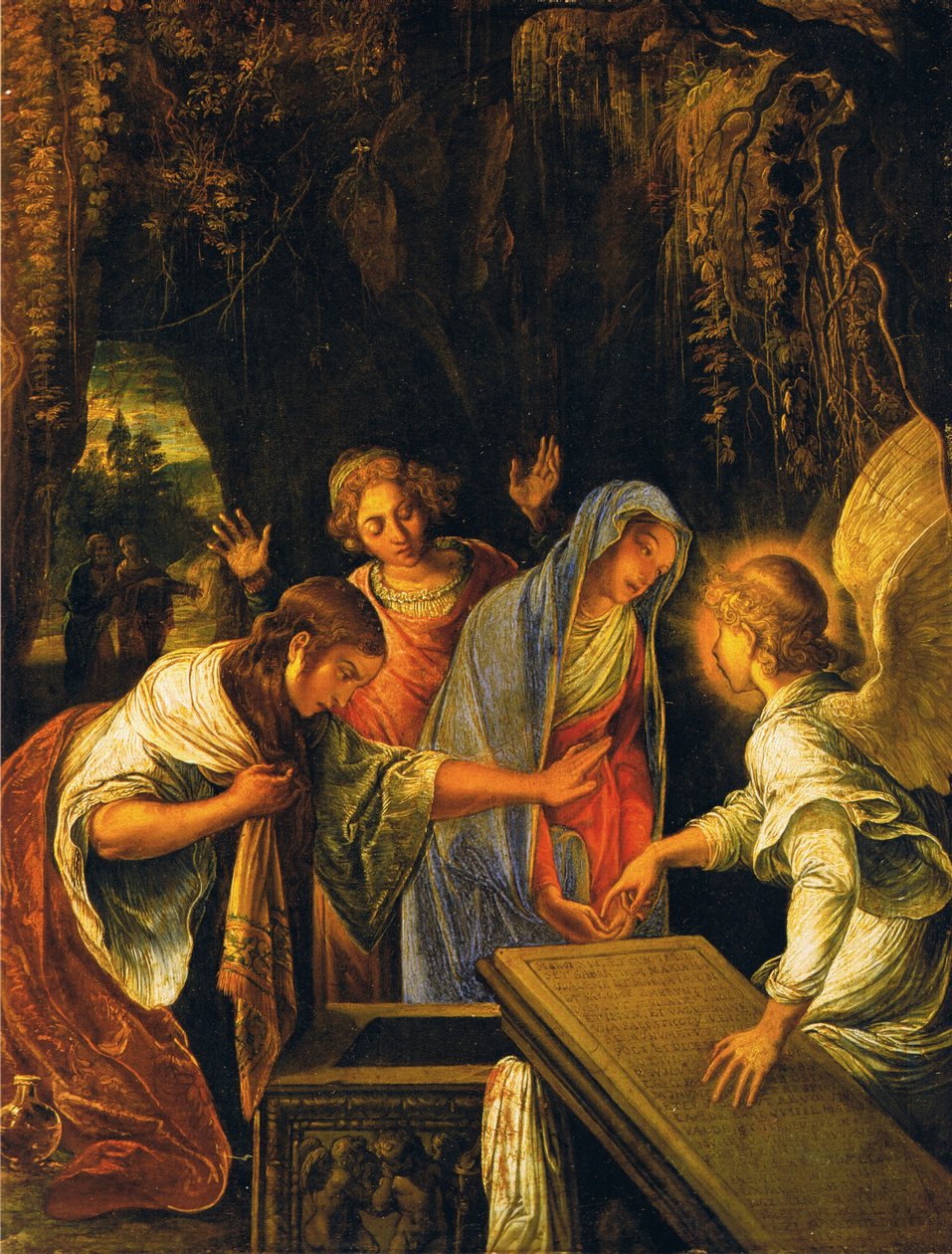 A három Mária Krisztus sírjánál alkotó: Adam Elsheimer