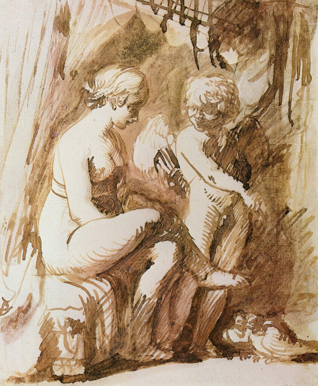 Vénusz és Ámor alkotó: Adam Elsheimer