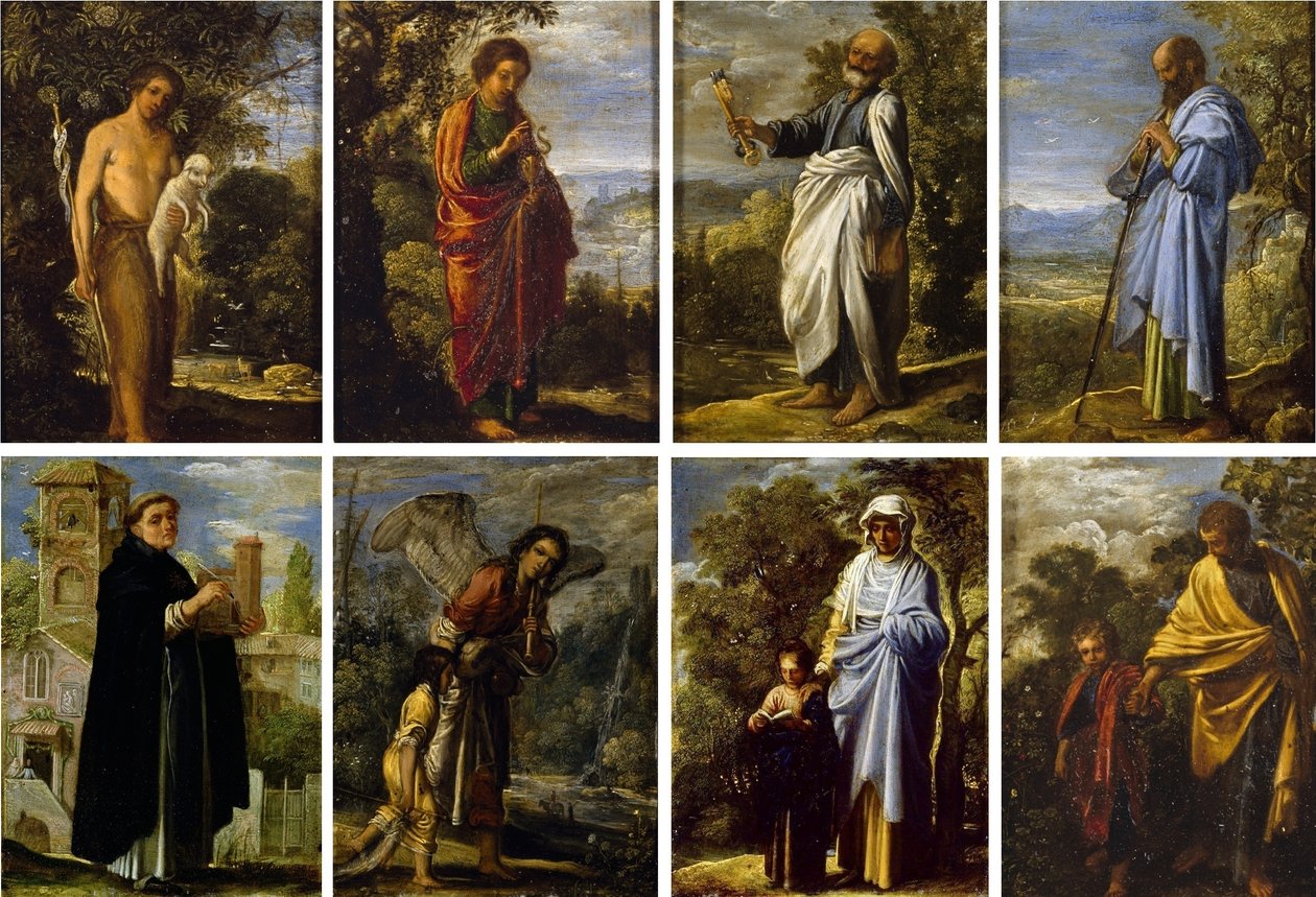 egy sor kis vallási jelenet alkotó: Adam Elsheimer