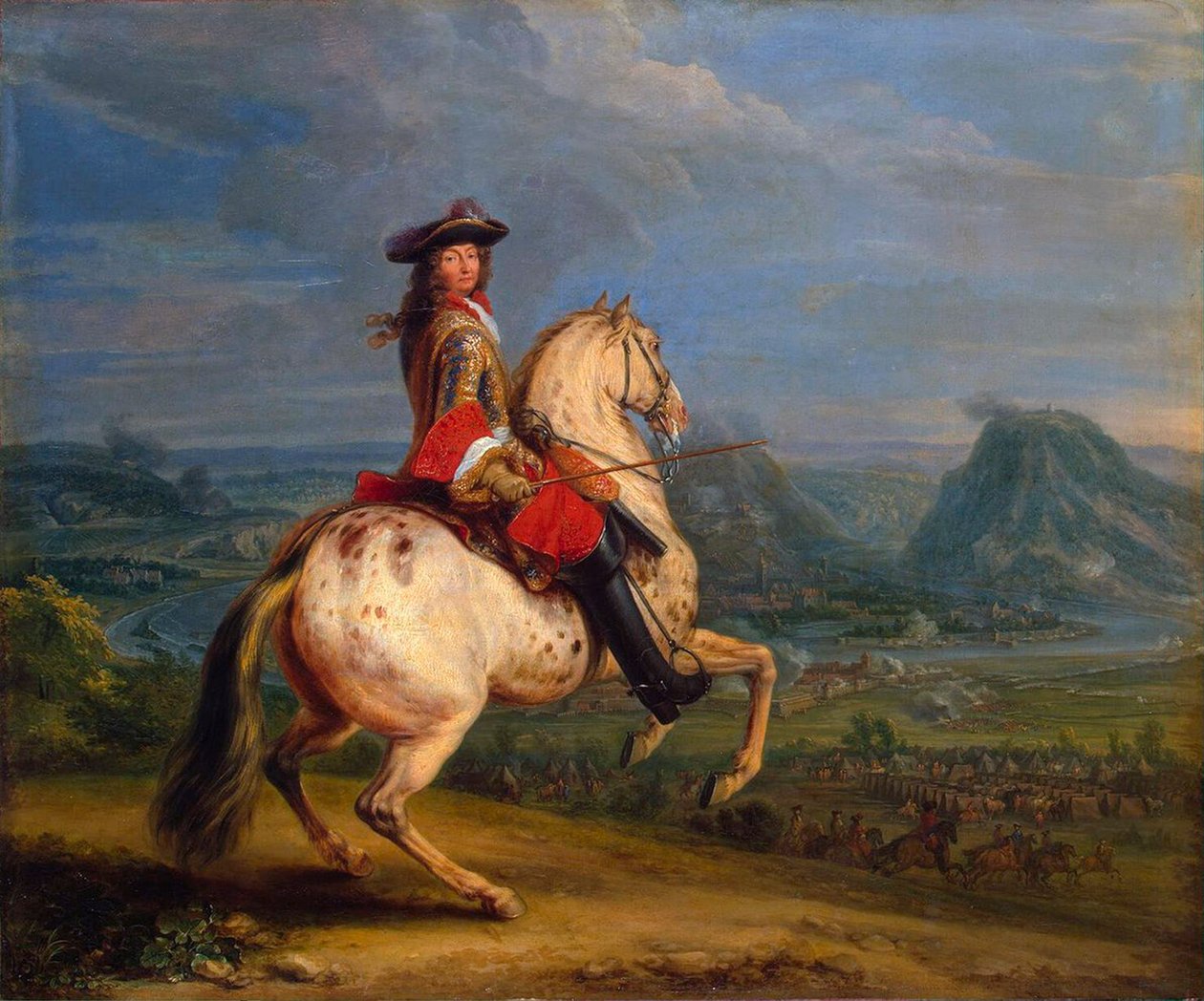 XIV. Lajos Besançon elfoglalásánál, 1674. alkotó: Adam Frans Meulen van der
