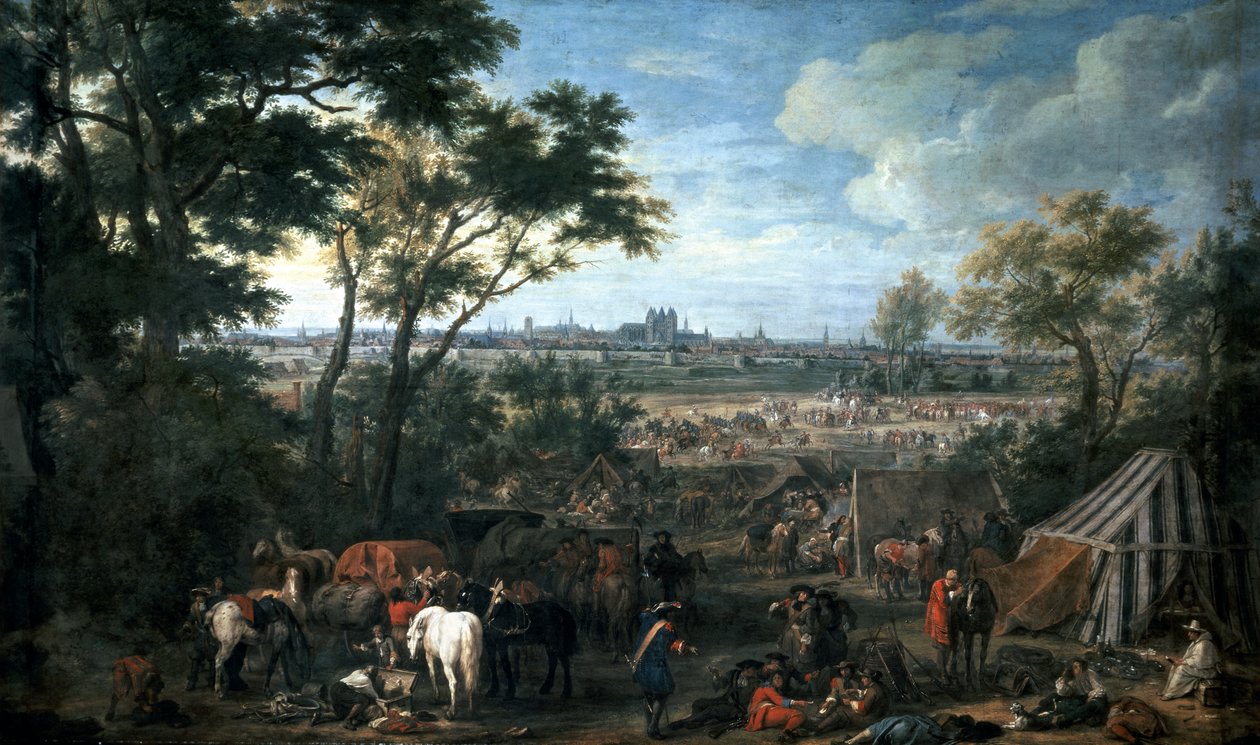 XIV. Lajos hadserege Tournait ostromolja, Adam Frans van der Meulen (1632-1690), Franciaország és Belgium alkotó: Adam Frans van der Meulen