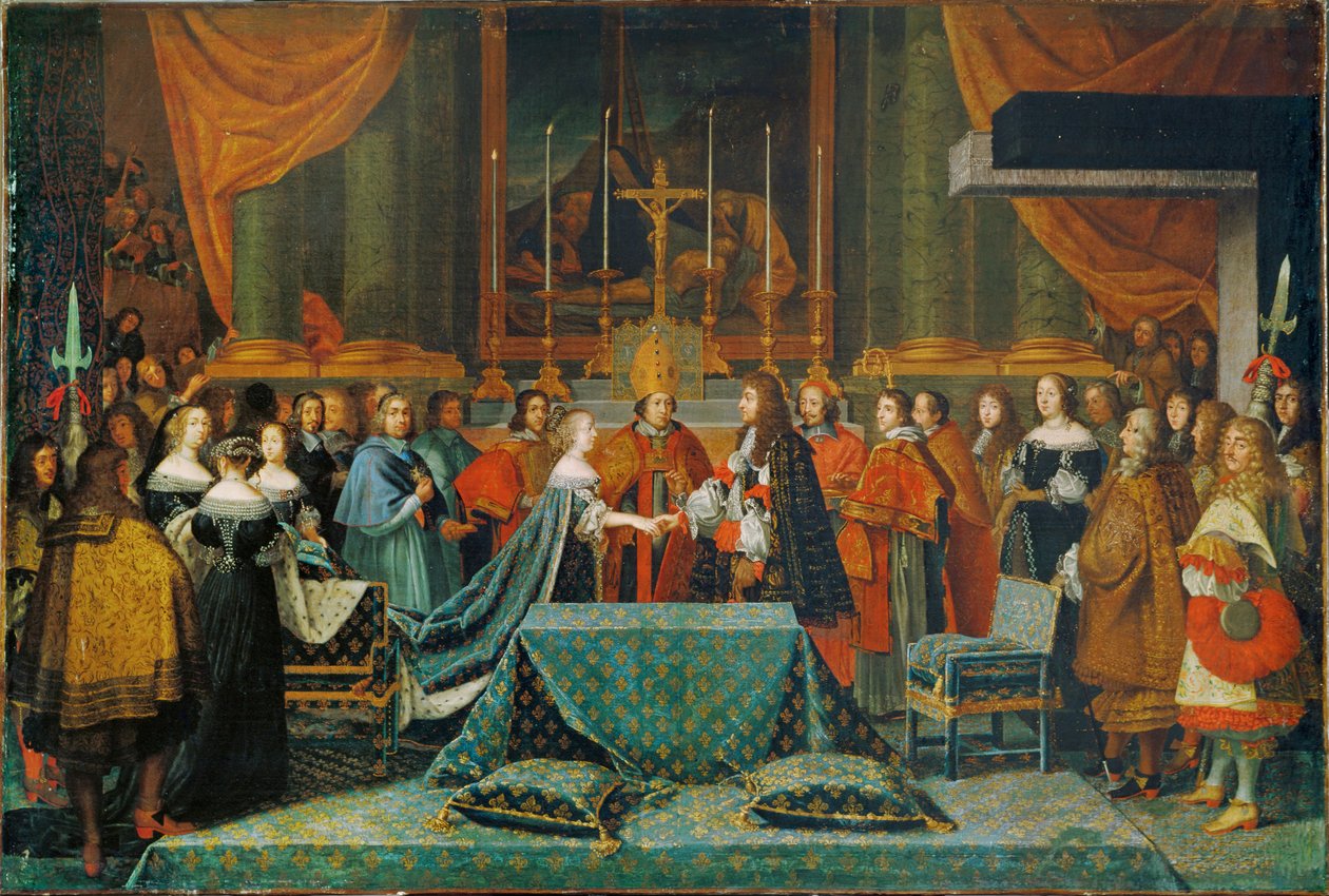 XIV. Lajos és Ausztria Mária Terézia házasságának ünneplése (festmény, vászon) alkotó: Adam Frans van der Meulen