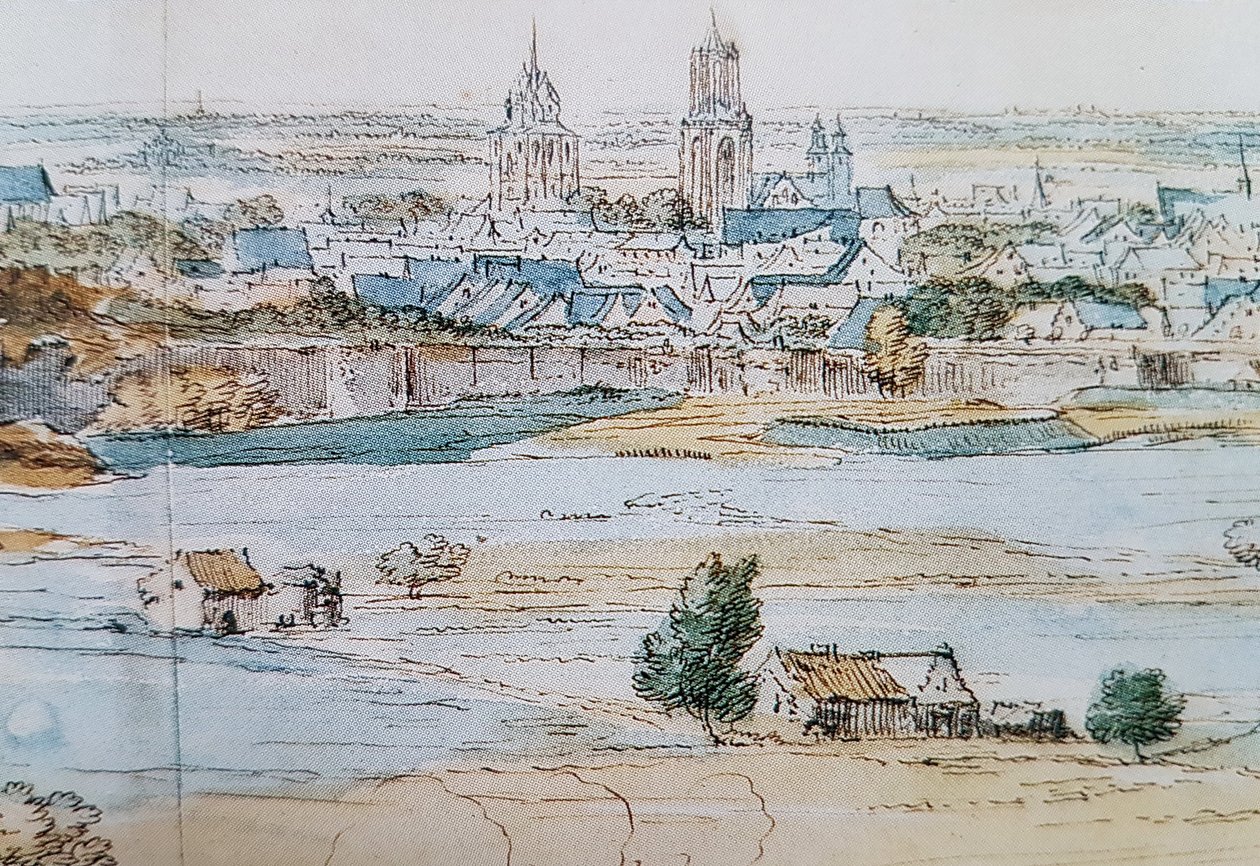 Maastricht látképe (A F vd Meulen, 1673), részlet 2 alkotó: Adam Frans van der Meulen